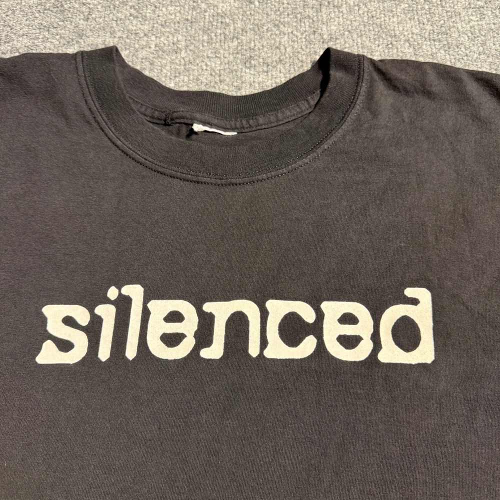 Vintage Gay Straight Alliance Silenced GSA T-Shirt Black 2004 Mens 2XL - Picture 3 of 6